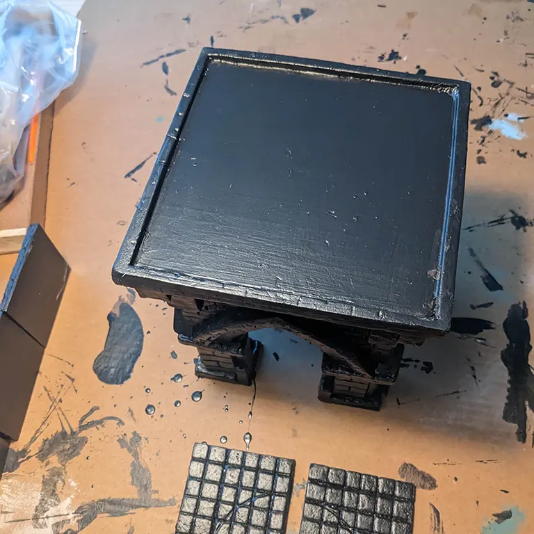 It took several layers to get the top nice and smooth