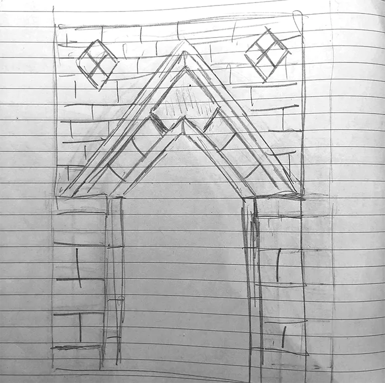 design for the second arch. (hover/click to toggle!)