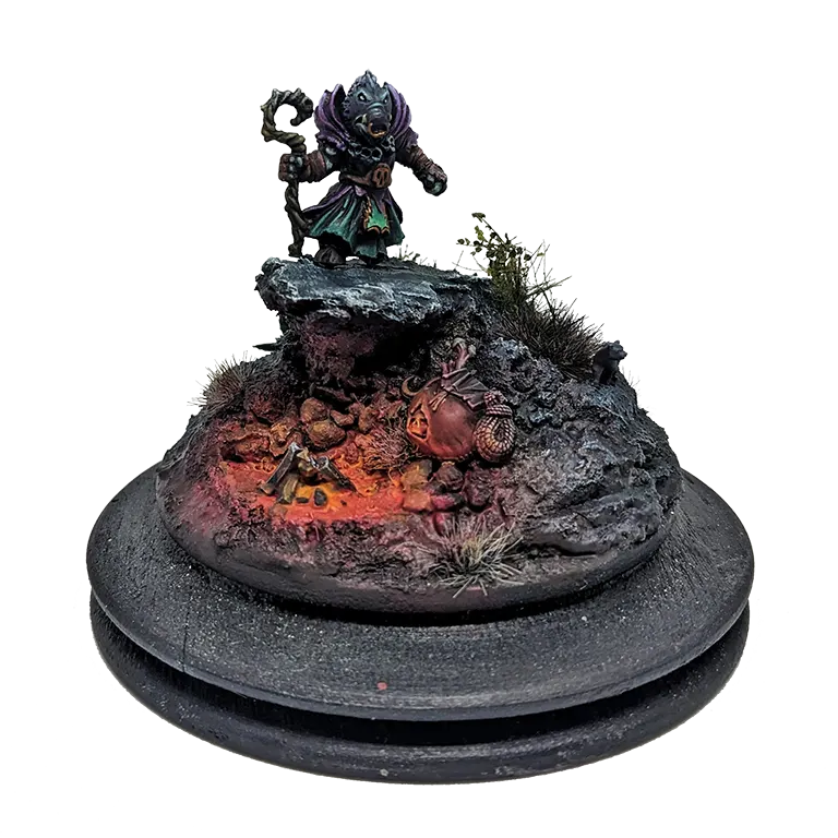 The Warlock surveys the valley below..