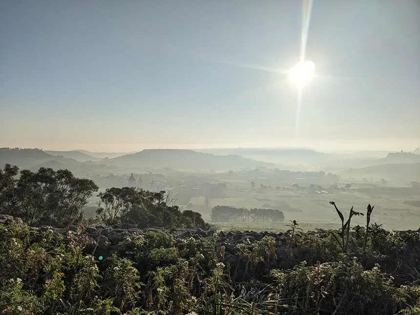 Ran up Għammar Hill in Għasri, Gozo. Feb 2023